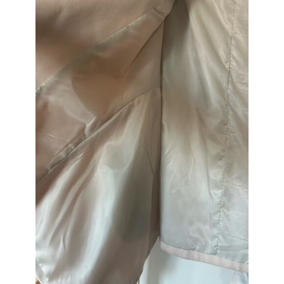 CHICWISH Women's Turn Down Shawl Collar Belted Coat Parka Cream Ivory Sz XL - Picture 8 of 9